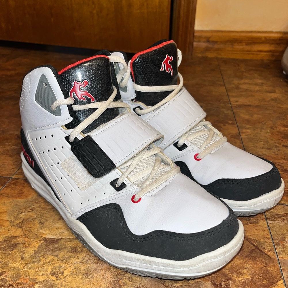 And1 Black, White, and Red Athletic Shoes